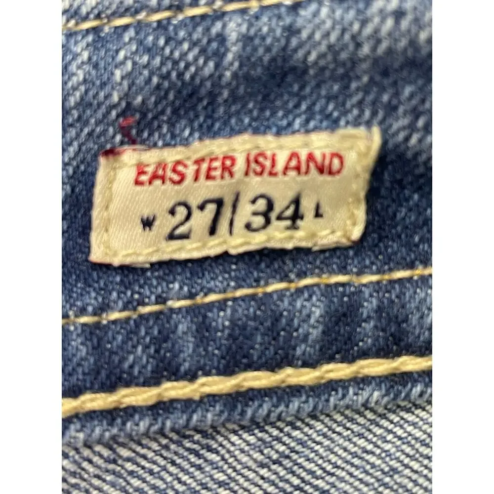 EUC - MEK Denim Easter Island Low Rise Distressed Bootcut Jeans